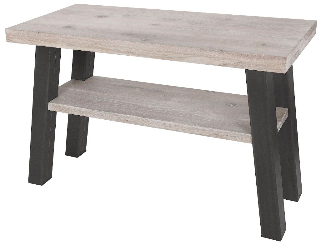 Eiken wastafelblad | Opgedikt naar 6 dik | 200x50 | Transparant - main image