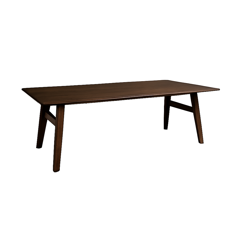 Aura eetkamertafel 180 cm massief acaciahout, modern design, geschikt voor 6-8 personen.