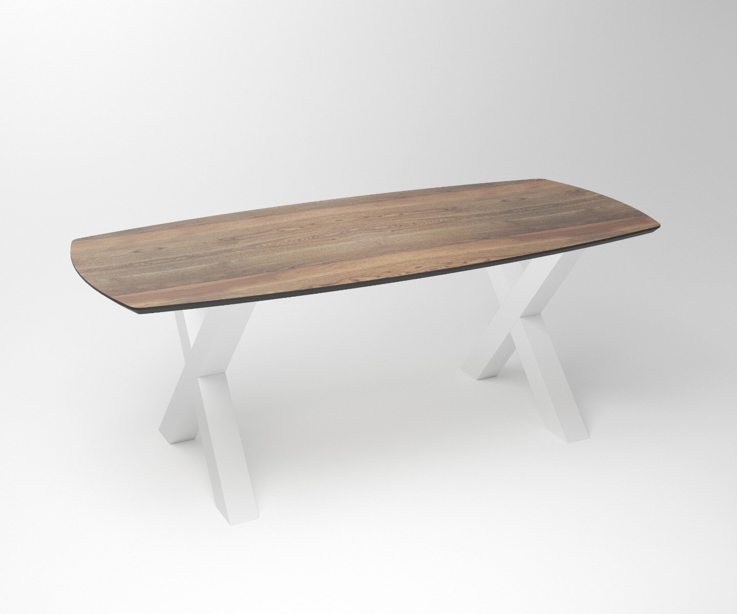 Notenhouten eettafel Duncan | 2-X Frame White