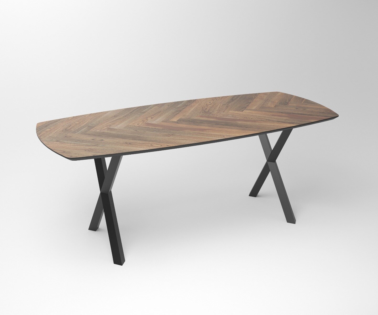 Notenhouten eettafel Tusk | 3-Fantasy X Frame - Teakea.nl
