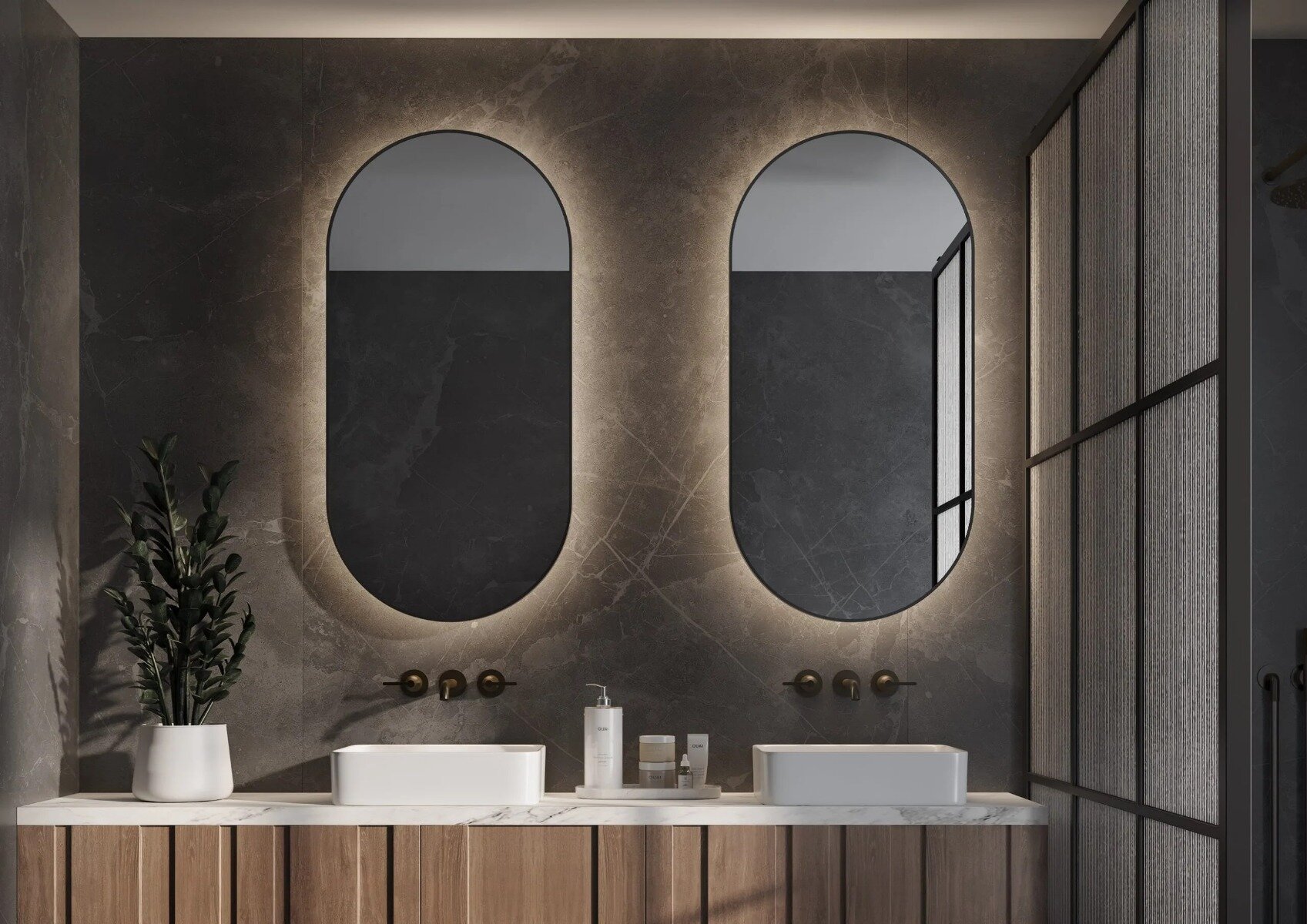 WESTON maatwerk spiegel – moderne en veelzijdige wandspiegel met optionele LED-verlichting, Bluetooth-audio en zandstraalafwerking. Verkrijgbaar in diverse afmetingen en kleuren, perfect voor elk interieur. Hoogwaardige kwaliteit met CE-markering en 2 jaa