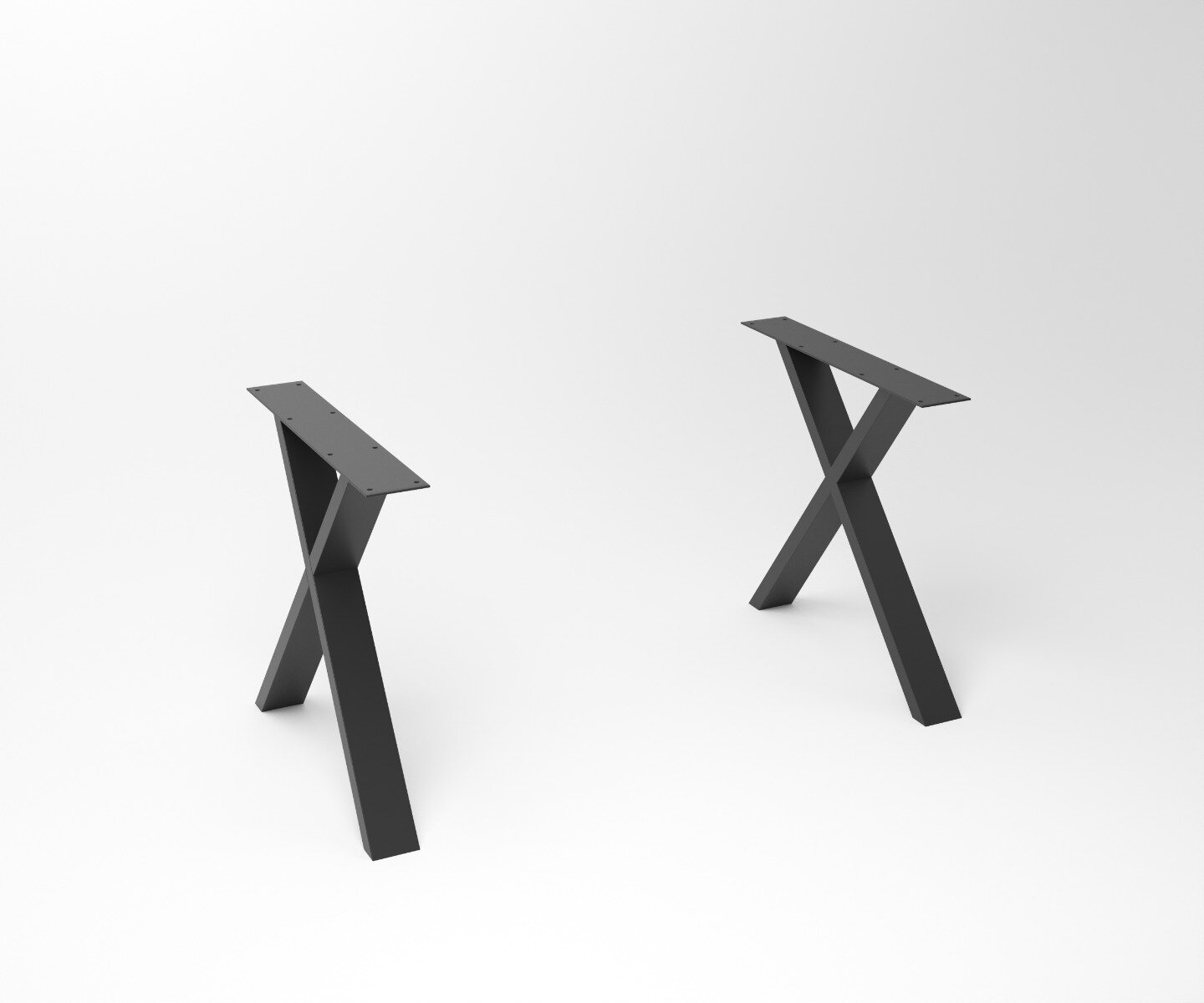 Notenhouten eettafel Duncan | 2-X Fineline Frame Black