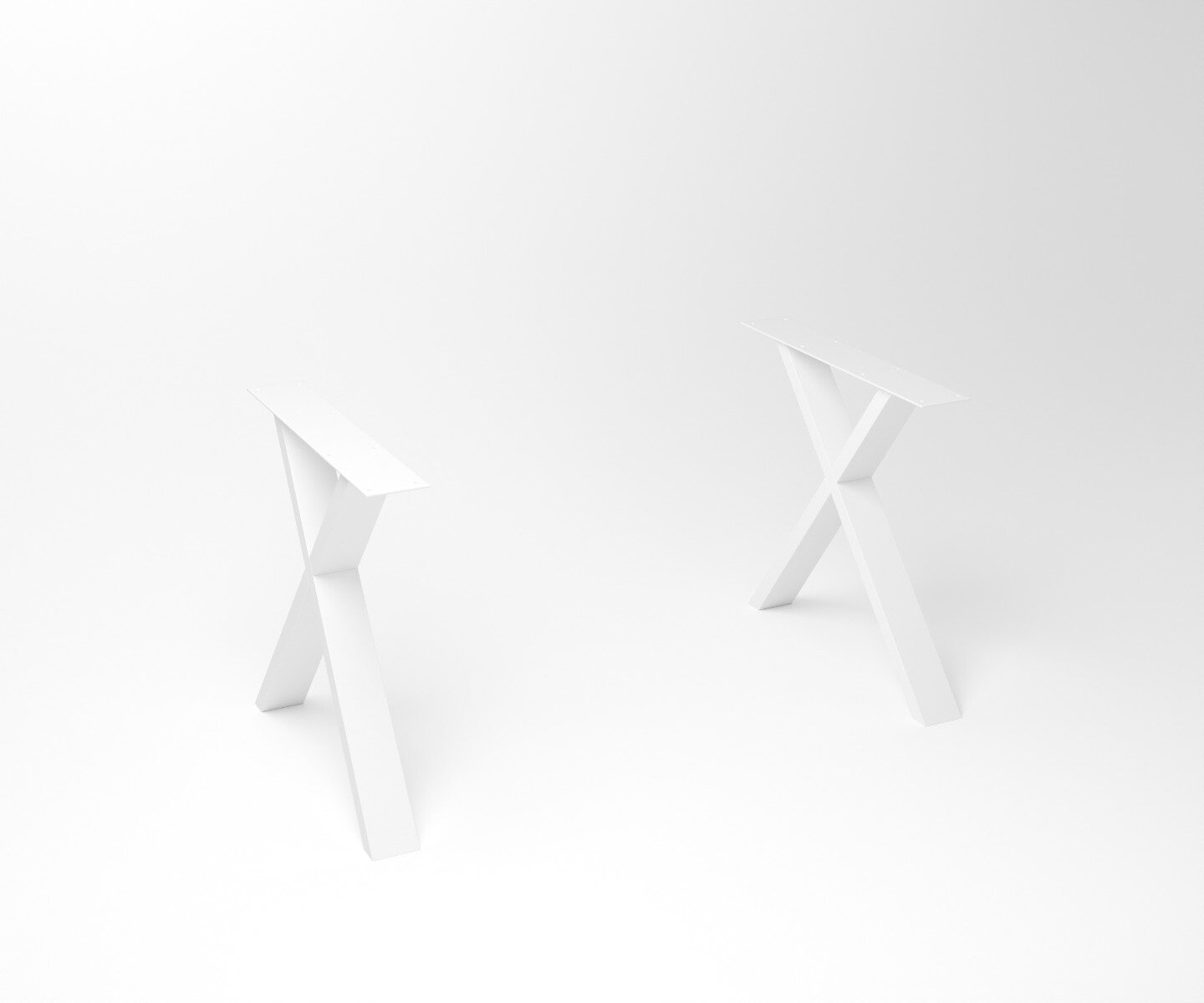Notenhouten eettafel Duncan | 2-X Fineline Frame White