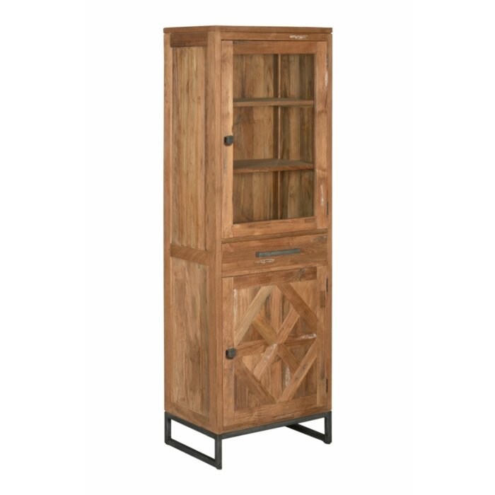Mascio Cabinet 2 deurs - 1 lade | 65x40x195 - TWR-KL0224