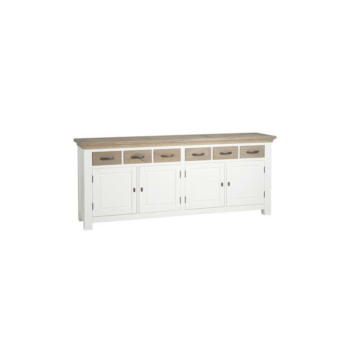 Parma Dressoir | Lever | 4 Deuren | 6 Laden | 220x50x90 - TWR-MC2100