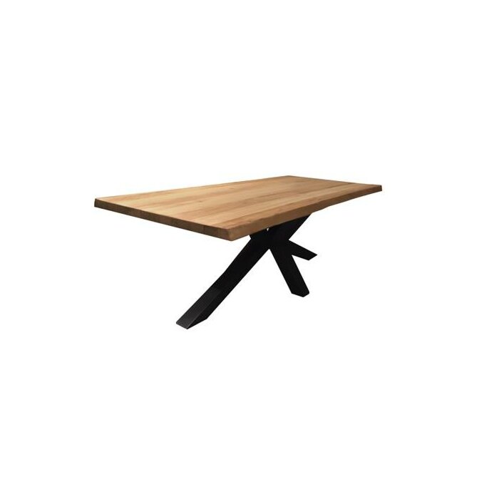 Sovana Live-edge dining table 200-260x100 - top 5 - Naturel - TWR-NA032XN