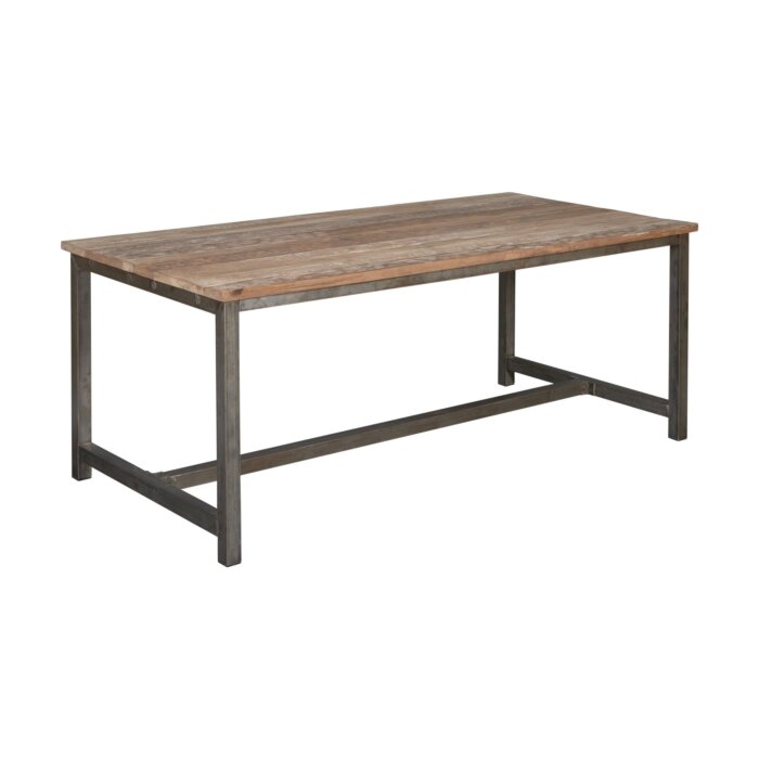 Venetië | Industriële Teak Eettafel met Stalen Frame | 240x100x78 - TWR-PF0046