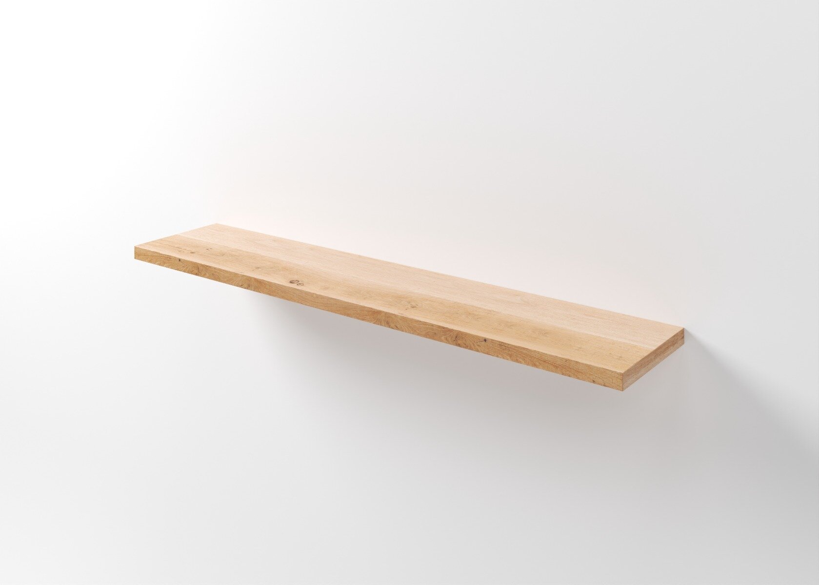 Manieren Ondenkbaar opslaan Eiken Wandplank kopen? Muurplank 40-440x20x3