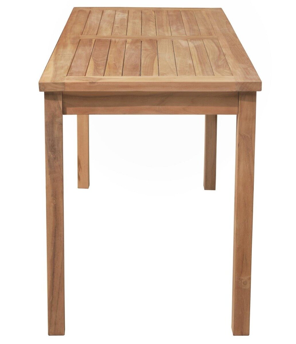 Graan Klagen soort Teak Tuintafel | 140x60x75 | Balkontafel Teakhout