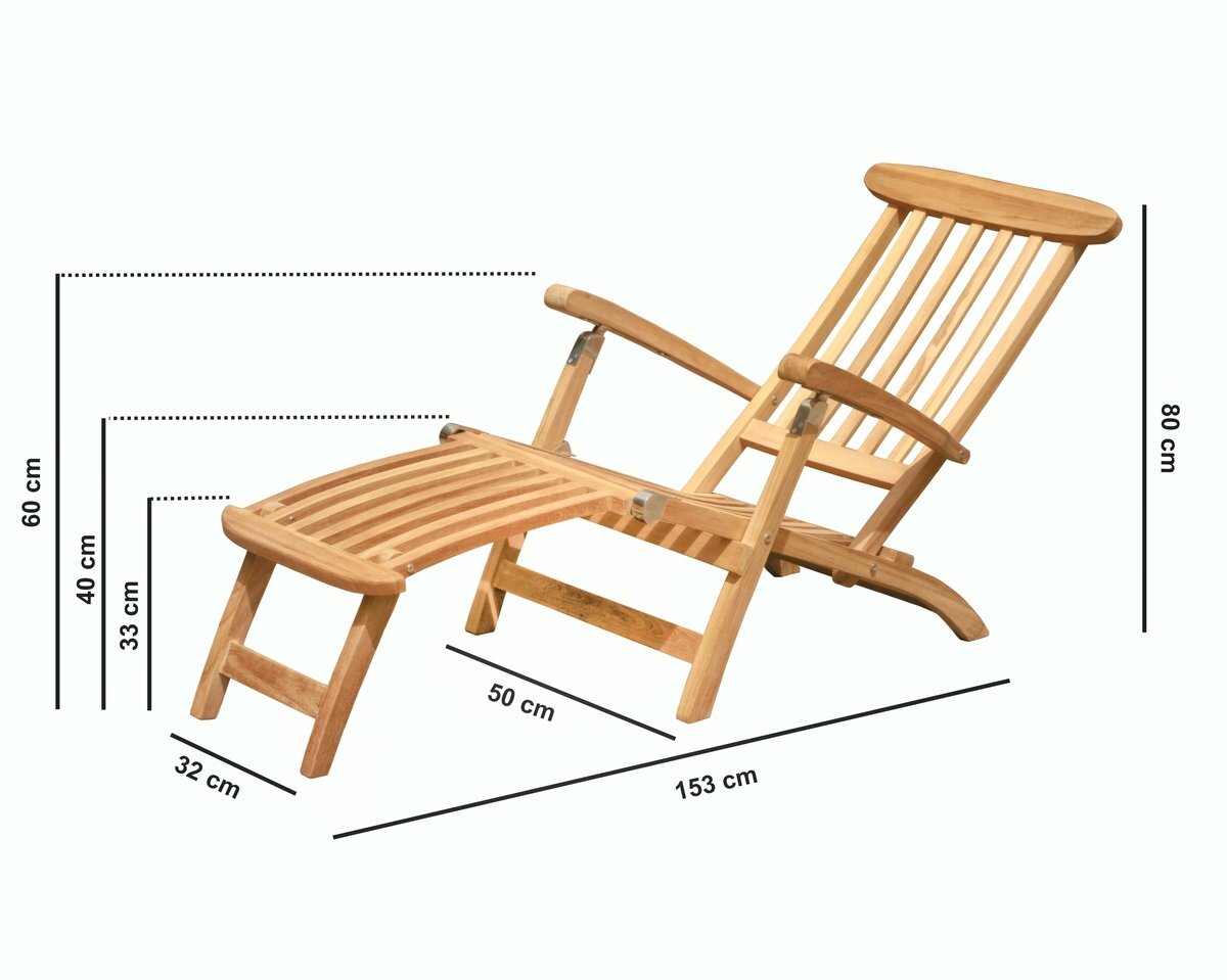 Uitgestorven haspel Verlenen Deckchair Teak - Teakhouten ligstoel tuin & terras | Teakea