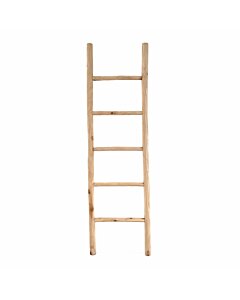 Teakhouten decoratie ladder | Naturel Eiken-Look| 50x5x150 - Decoratieladder-Eiken-Naturel-150-50-1