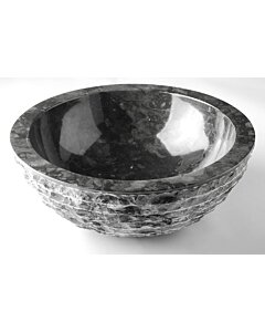 Mountain | Zwart Marmeren Waskom | 40x15 - MOUNTAIN-BLACK