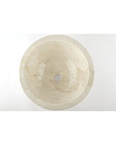 Mountain | Wit Marmeren Waskom | 40x15 - MOUNTAIN-CREAM