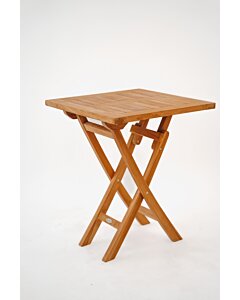 zeilboot teak tafel inklapbaar 60 cm rond