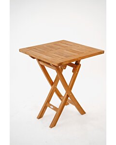 zeilboot teak tafel inklapbaar 60 cm rond