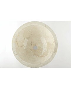 Wit Marmeren Waskom - Oblique | 45x21x15 - BMAM-CREAM
