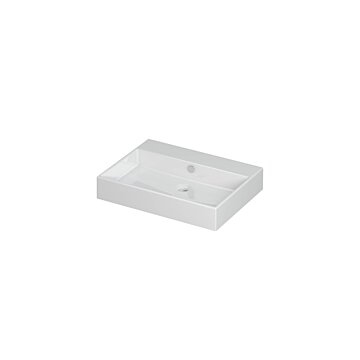 Ink Unlimited wastafel - porselein zonder kraangat - Glans wit 600x450mm (bxd)