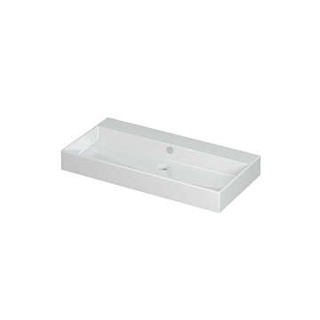 Ink Unlimited wastafel - porselein zonder kraangat - Glans wit 900x450mm (bxd)