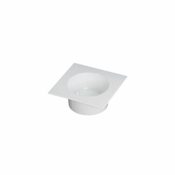 Ink UFO Wastafel porselein rond zonder kraangat - Glans wit - 480x480x180 mm (bxdxh)
