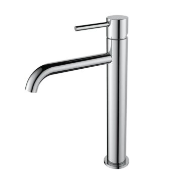 10002cr hoge wastafelmengkraan met coldstart chroom productfoto hoofd 37 - Teakea REGN wastafelkraan