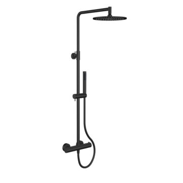 Regn thermostatische regendouche Mat zwart