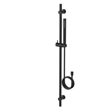 Regn glijstangset Gun metal black