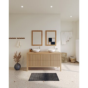 Badkamermeubel Mayra van Teakea, beschikbaar in diverse kleuren en maten met een modern ontwerp en praktische opberglades.