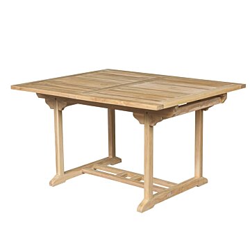 Teakhouten Uitschuifbare Tuintafel | Rechthoekig | 150-200x100x75 - ST006