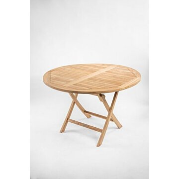 Teak Houten Klaptafel | Rond -Ø 120 cm | Tuintafel Inklapbaar