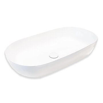 Blinq Couleur opzetwastafel 75x38x15cm - Wit mat