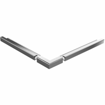 HSK Renodeco buitenhoek recht 2,3x2,3 cm mat zwart