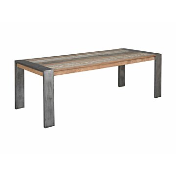 Novara | Teak Eettafel met N poot | Gerecycled Teak | 180x100x78 - TWR-PF0019