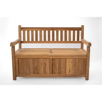 Teakhouten Kussenbank Opbergbank 130 cm breed