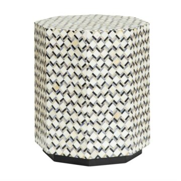 Brendola Bijzettafel 45×45×55 cm – Teakhout & Zwart Metaal | Tower Living