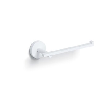 Clou - Flat Toiletrolhouder Zonder Klep, Mat Wit