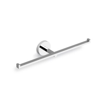 Clou - Flat Toiletrolhouder, Dubbel, Chroom