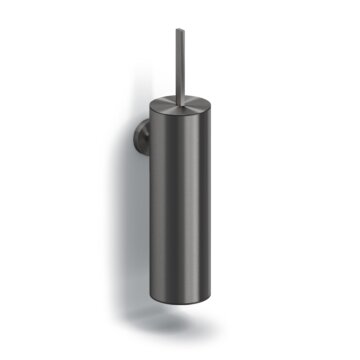 Clou - Flat Toiletborstelgarnituur Wandmodel, Gunmetal Geborsteld Pvd