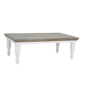 Fleur Koffietafel | Wit | 130x75x45 - TWR-DD0029C