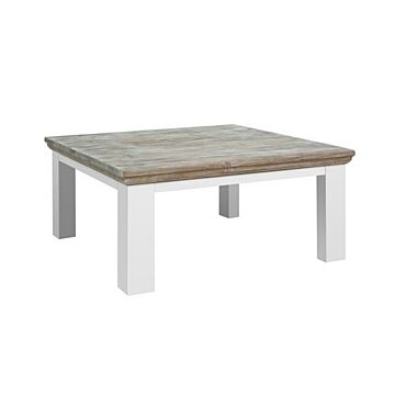 Fleur Koffietafel | Wit | Vierkante Poten | 100x100x45 - TWR-DD0046C