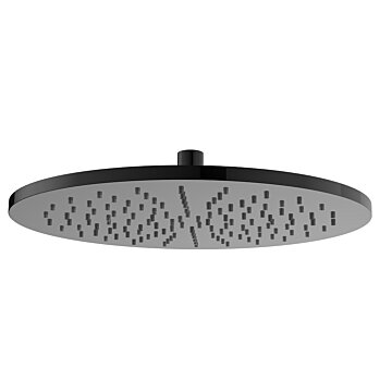 Regn hoofddouche rond Gun metal black