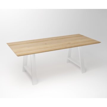 Eiken Tafel Facet | ( SHR ) Fineline Frame White