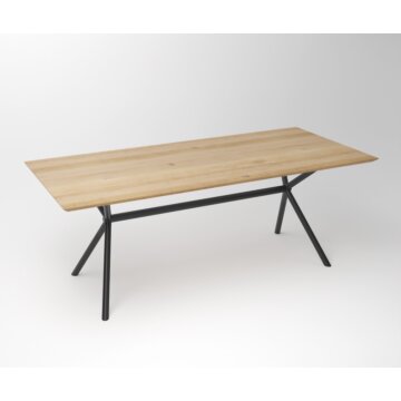 Eiken Tafel Facet | Rex Lange Ronde Exclusief Montuur