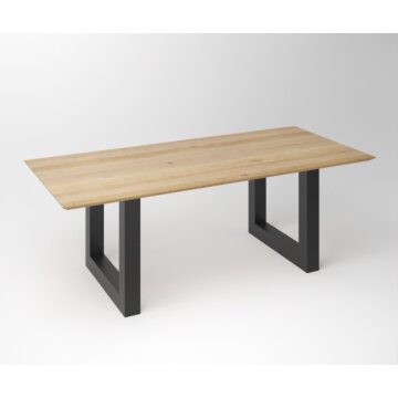 Eiken Tafel Facet | U-frame Black