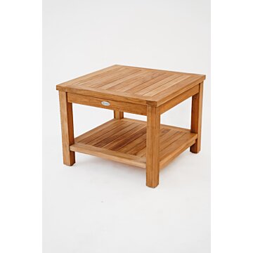 Teak Tuin Bijzettafel Salontafel 60x60x45