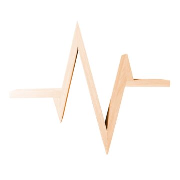 Wandplank Heartbeat | Meerdere Afmetingen - TK-WP-HEARTBEAT