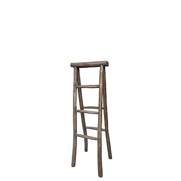 Teak ladder Rustiek Vouwbaar 50 x 5 x 135