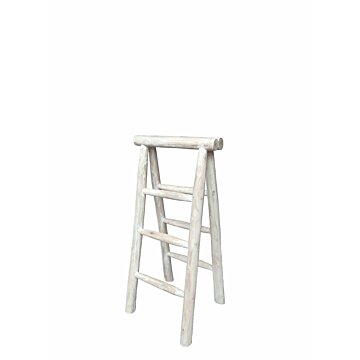 Vouwbare Kleding Ladder White-Washed | 50x5x100