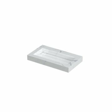 Ink Pitch meubelwastafel 80x45cm keramische slab - 1 kraangat - Statuario