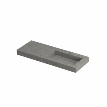 Ink Pitch meubelwastafel rechts 120x45cm keramische slab - 1 kraangat - Armani grey