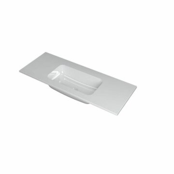 FAKTOR Wastafel in polystone | 120 x 45 x 1,5 wasbak midden